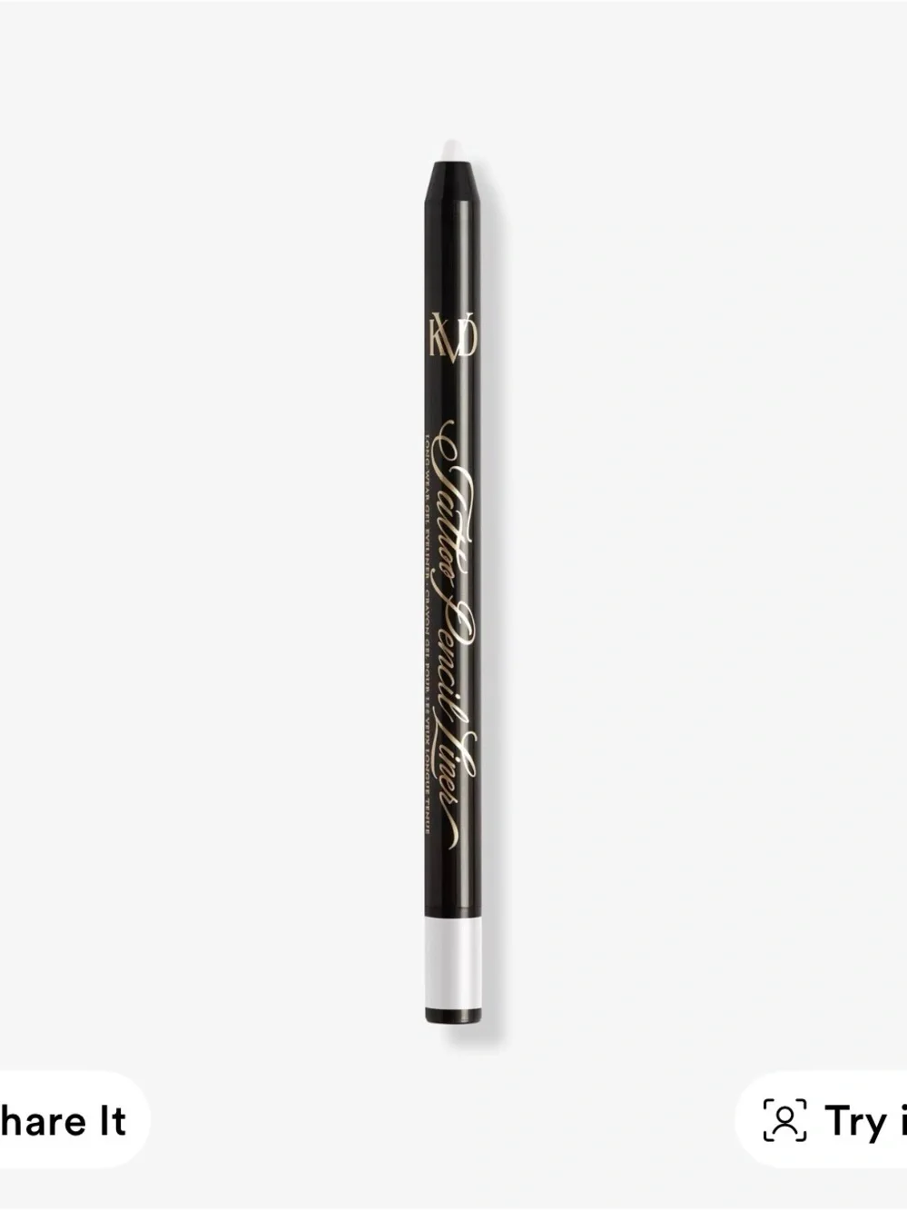 Tattoo Pencil Liner Waterproof Long-Wear Gel Eyeliner in Pearlspar White *NEW